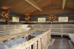 Innenansicht Almsauna Grimming-Therme